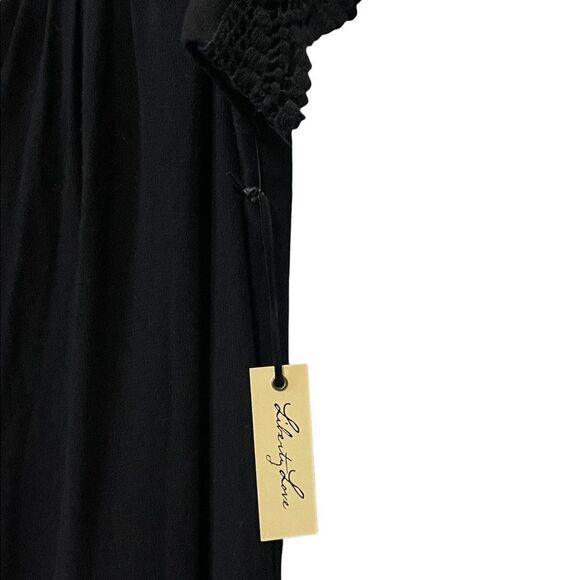 Liberty Love Dress Lace Eylelet Black Size Large - Picture 3 of 5